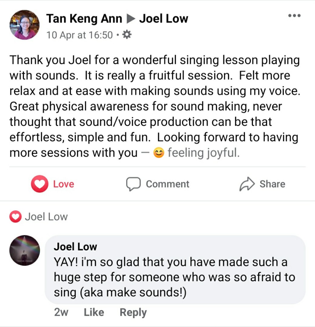 Unlock Your Voice with Joel Low #MADEinSG *Singing Lesson *Singing Teacher *Voice Teacher