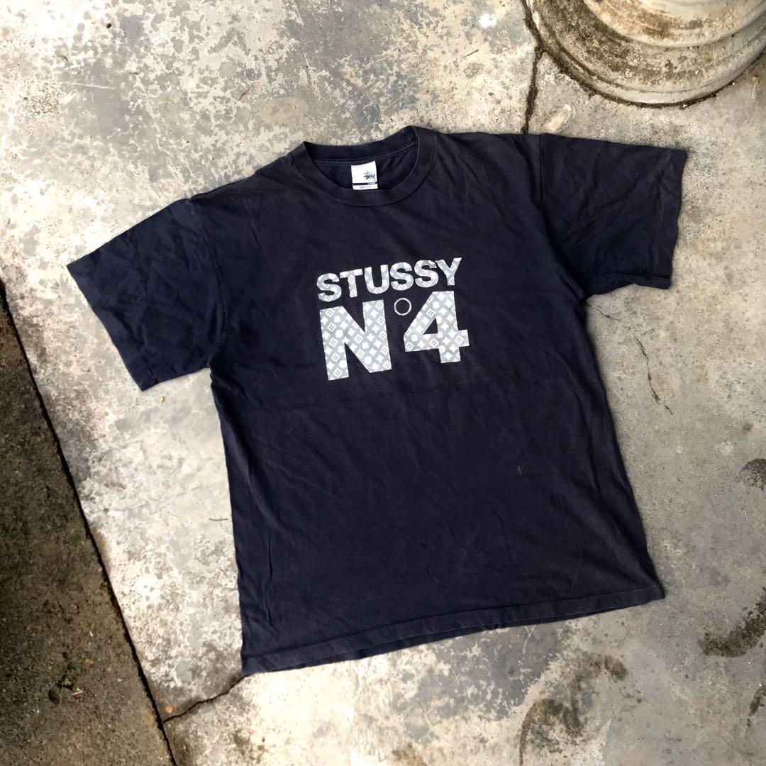 Vintage 90s Stussy Monogram T-Shirt., Men's Fashion, Tops & Sets, Tshirts &  Polo Shirts on Carousell