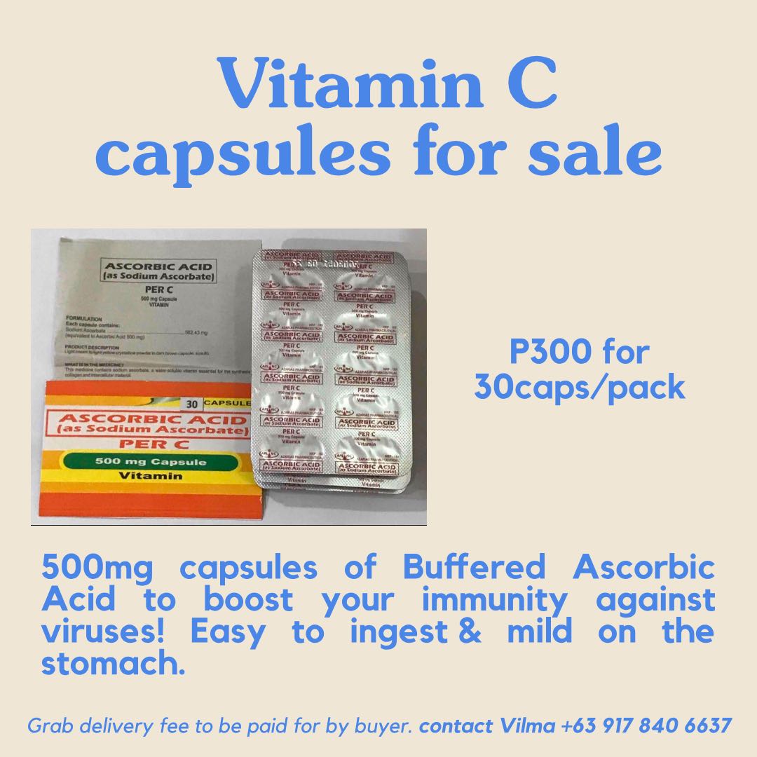 500mg Vitamin C capsules