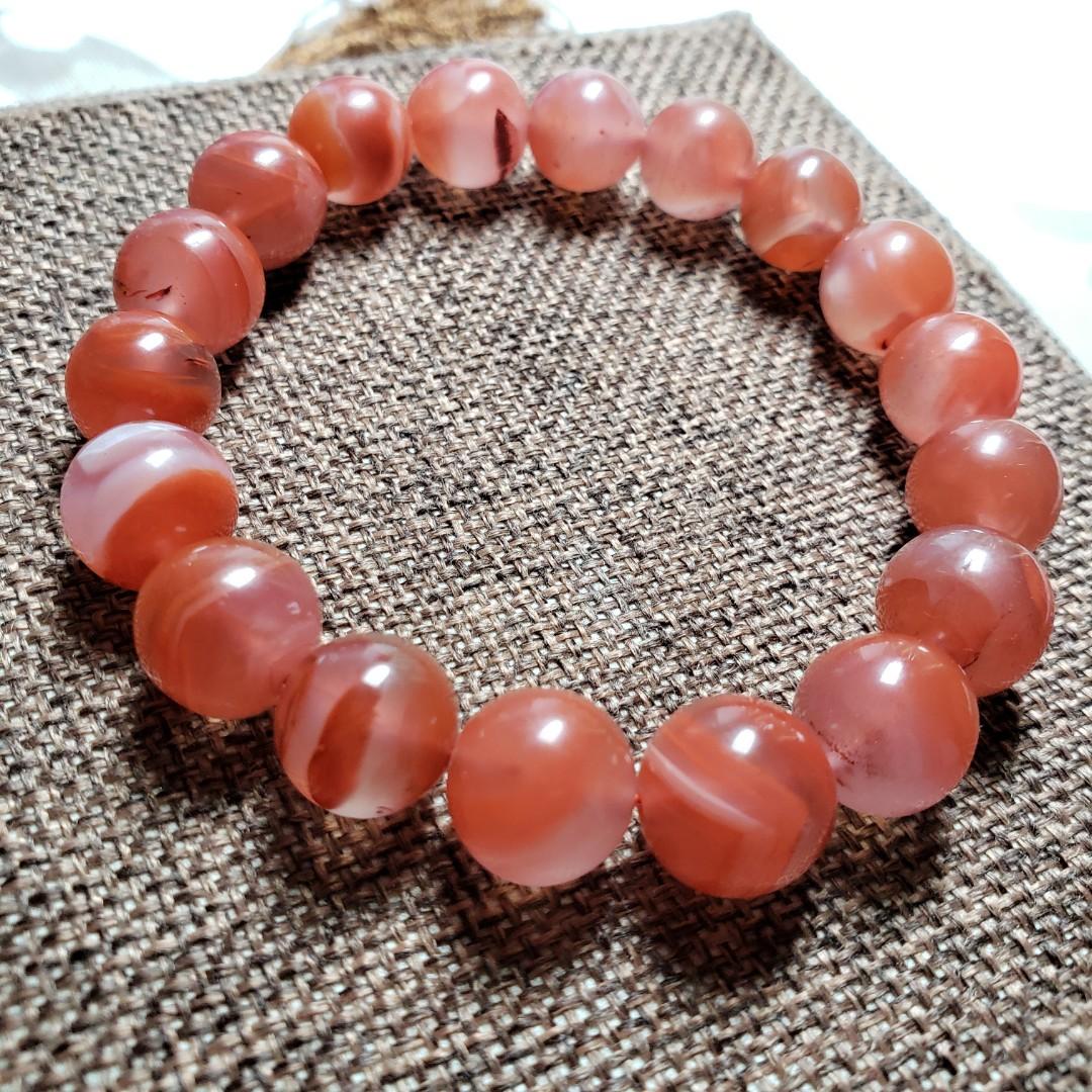11mm/冰飄南紅瑪瑙/SouthRedAgate/no.0339, 女裝, 飾物及配件 11mm/冰飄南紅瑪瑙/SouthRedAgate/no.0339, 女裝, 飾物及配件