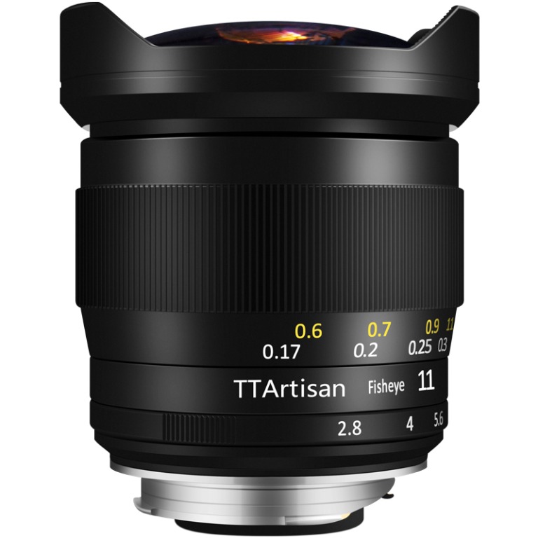 全新銘匠11mm F2.8 全片幅魚眼TTartisan 11 2.8, 攝影器材, 鏡頭及裝備