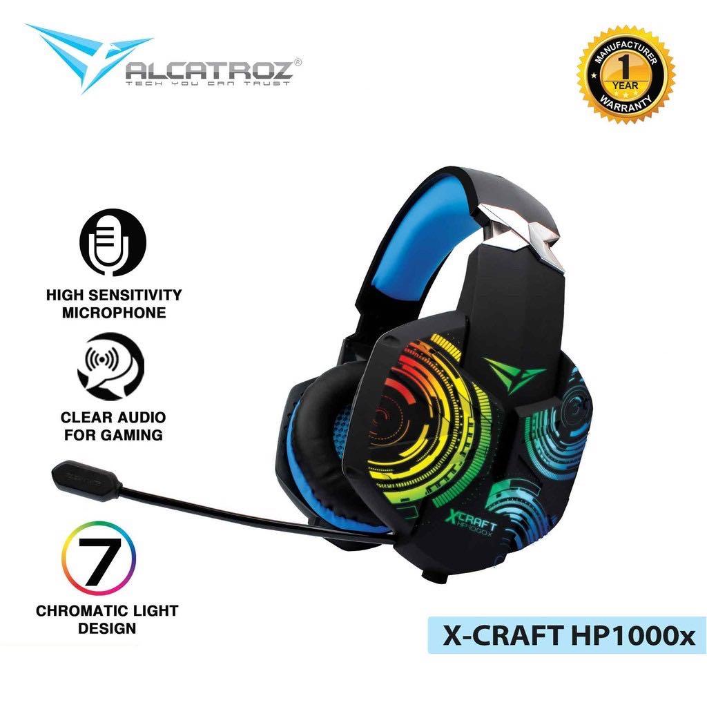 Alcatroz X Craft HPX Series Gaming Headphones