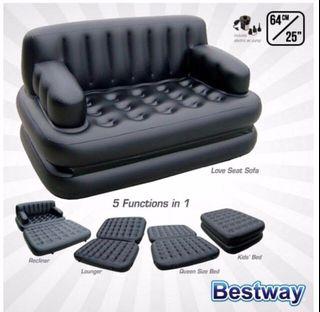 Bestway 5 in 1 Inflatable Sofa Air Bed with air Pump