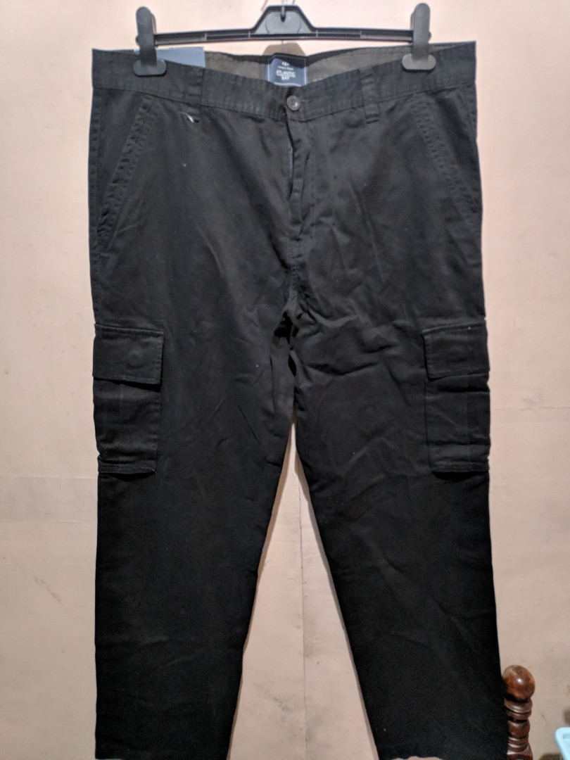 plus black cargo pants