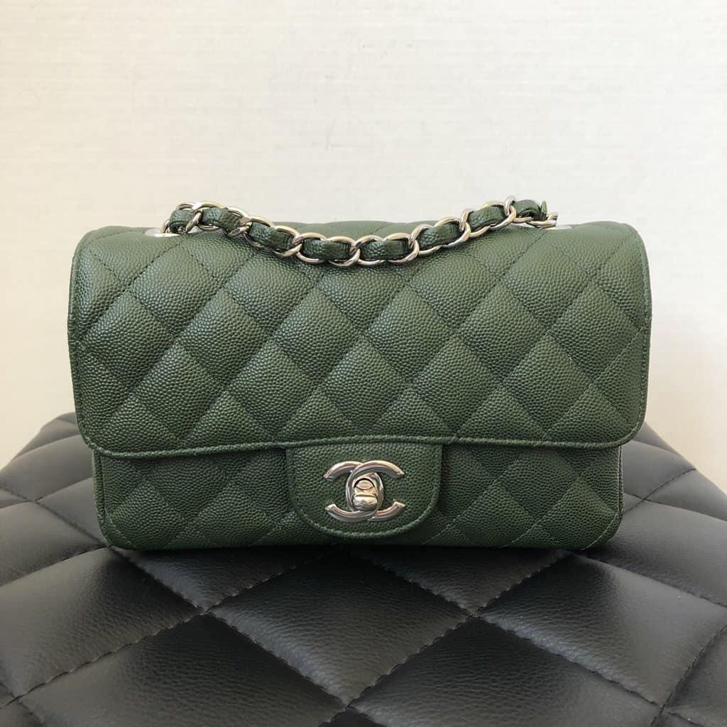 Dark shop green chanel