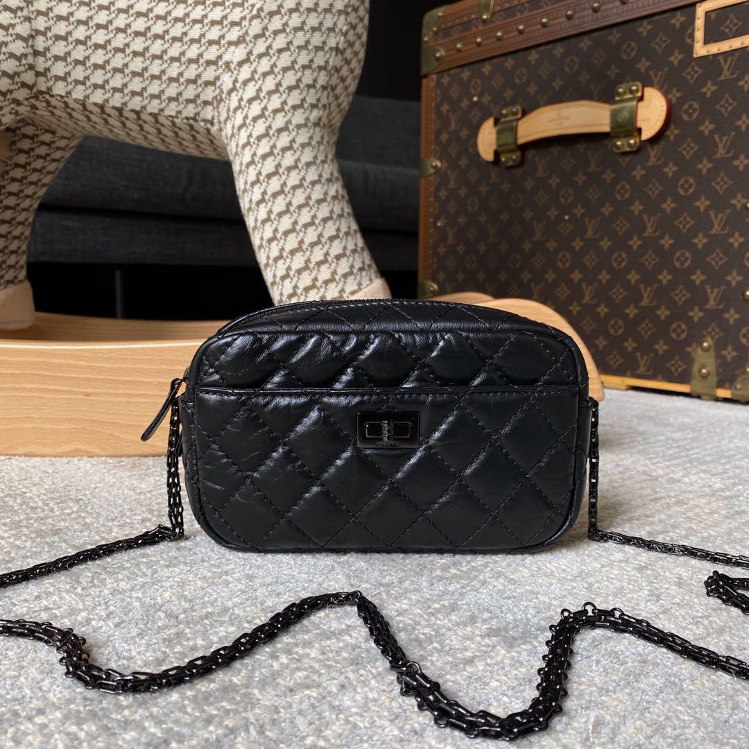 Chanel Reissue Camera Bag So Black, Luxury, Bags & Wallets on