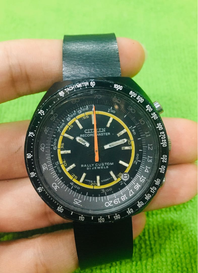 CITIZEN Recordmaster “Rally Custom” Chronograph 42mm Vintage Automatic  Watch, Men's Fashion, Watches \u0026 Accessories, Watches on Carousell
