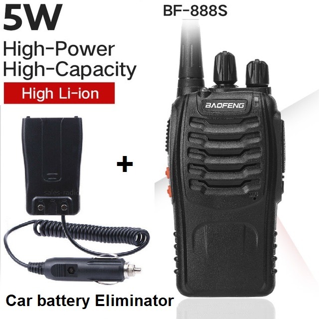 Combo promotion Baofeng BF-888S x pc plus Car Radio Battery Eliminator x  pc with Charger Adapter for Baofeng Pofung Retevis BF-666S BF-777S 888 BF-888S  BF-88E PMR446 Car Charger UHF 400-470MHz
