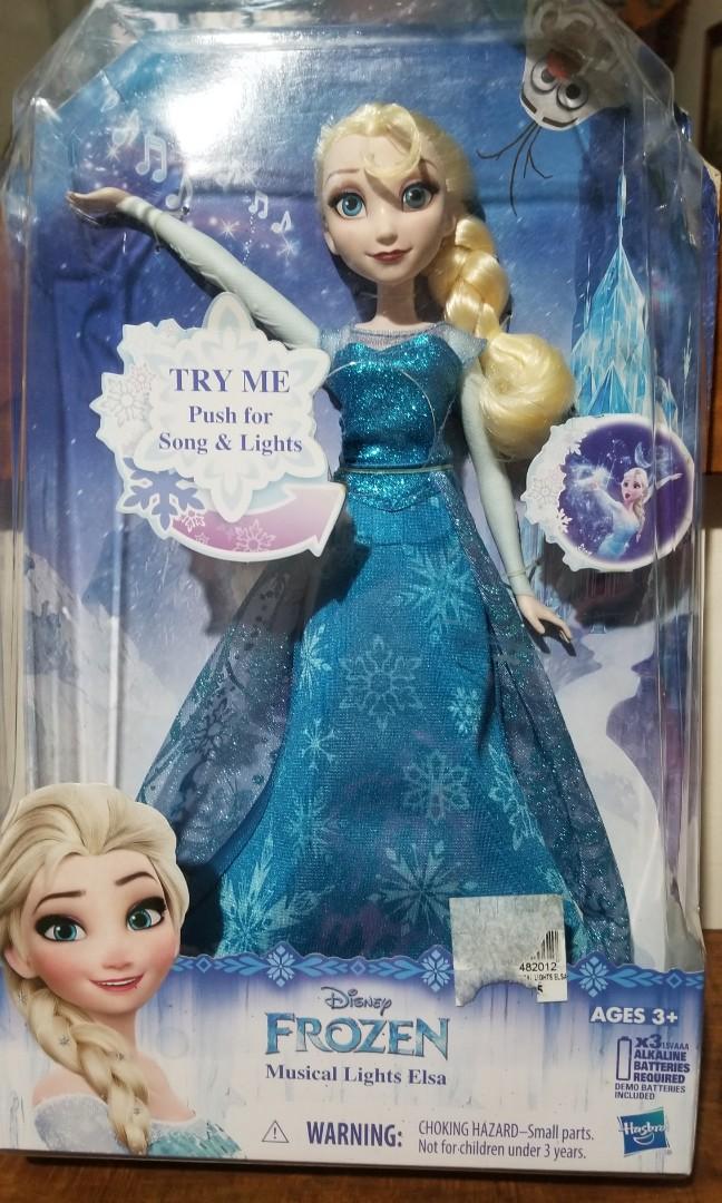 musical lights elsa doll