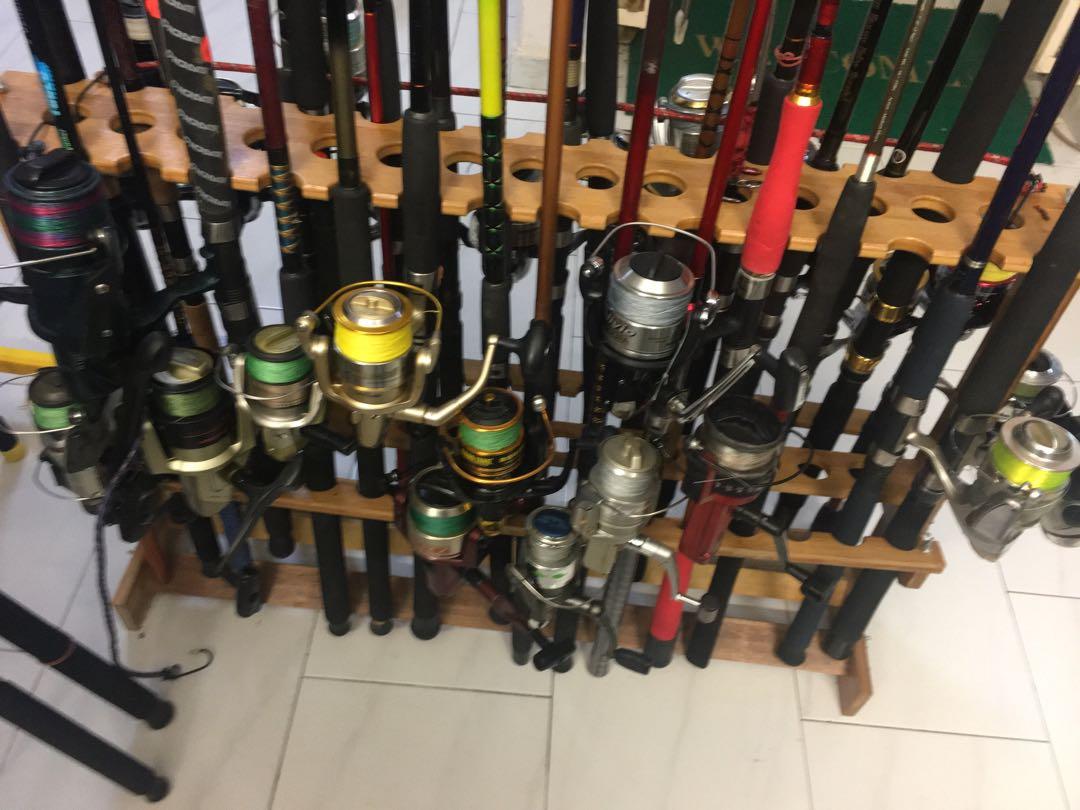 Fishing equipment, rods and reels sets for sell