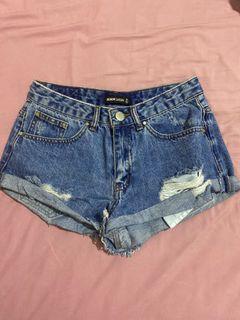 GLASSONS CHEEKY DENIM SHORTS