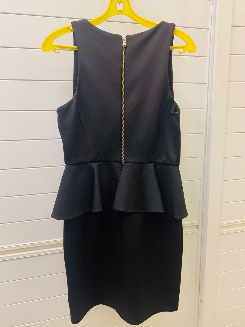 guess peplum dress GUESS Women's Anika Denim Peplum Top & Lia Denim Midi Skirt