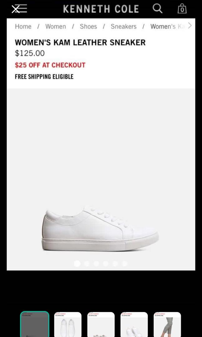 kenneth cole white sneakers womens