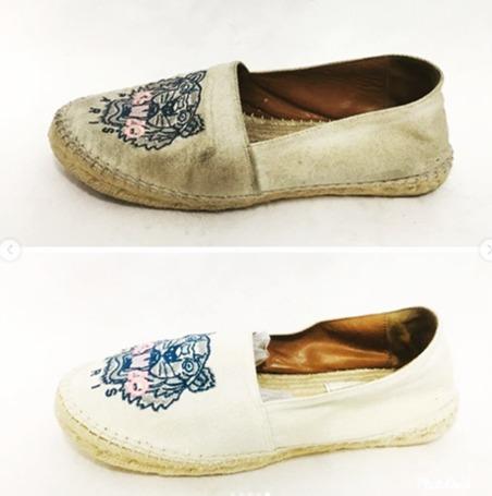 cleaning espadrilles