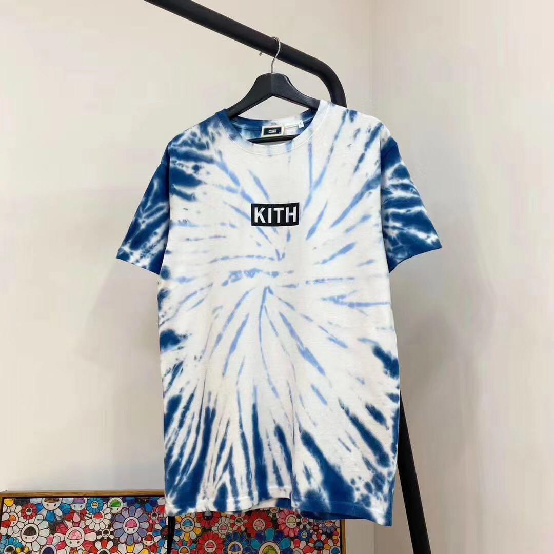Kith summer tie dye tee box logo 扎‮短染‬袖, 女裝, 上衣, T-shirt ...
