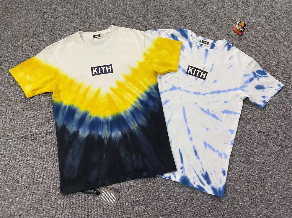 Kith summer tie dye tee box logo T shirt