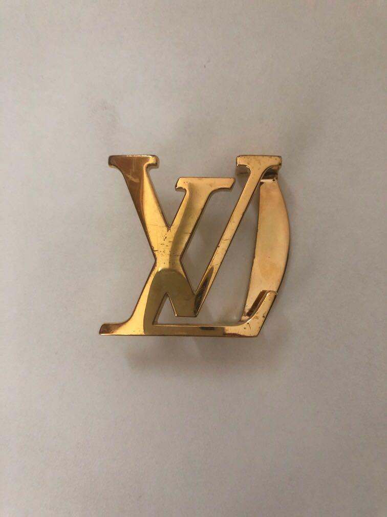 Louis Vuitton My LV Logo 35mm Belt Buckle - Gold Belts, Accessories -  LOU329856