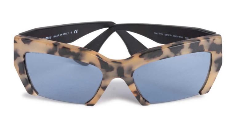 Miu miu deals cut off sunglasses