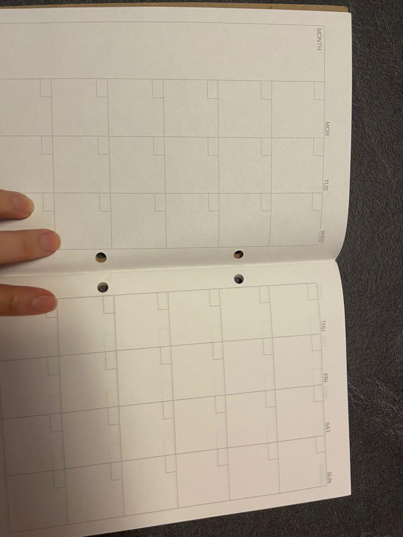Muji Schedule Book, 書本 & 文具, 文具 Carousell