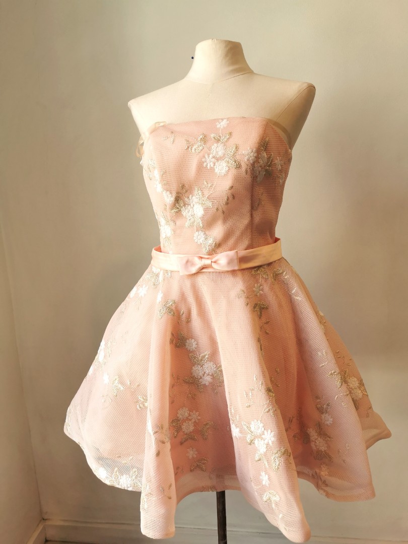 pastel cocktail dress