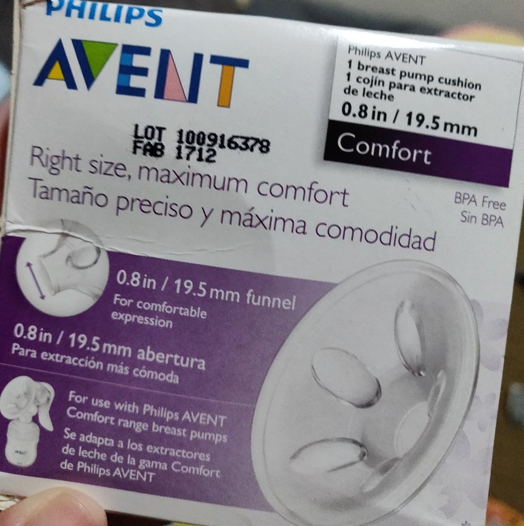 avent breast pump cushion small