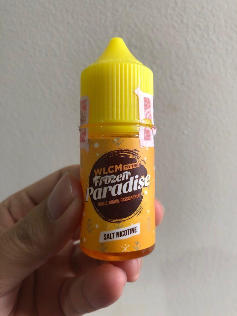 Salt Nic Liquid Wlcm Frozen Paradise 30ml 24mg Serba Serbi Others Di Carousell It is smoother than regular vape juice, and it allows you to vape a very high concentration of nicotine, while using less juice. salt nic liquid wlcm frozen paradise 30ml 24mg