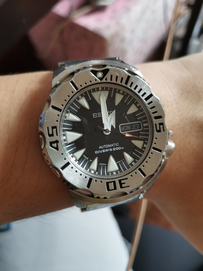 Seiko black monster srp307 new arrivals