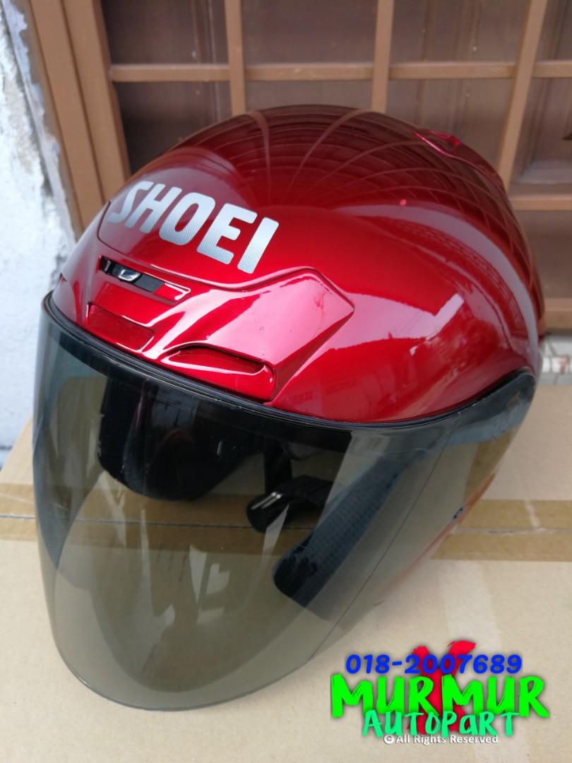 Shoei J-Force N Maroon saiz L RM1100, Auto Accessories on Carousell