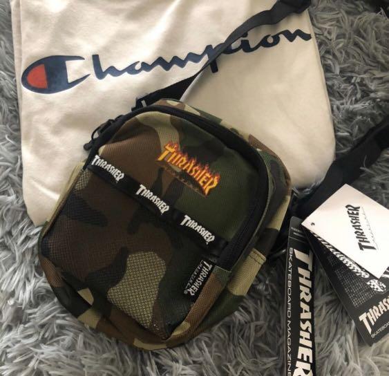 Thrasher camo sale sling bag