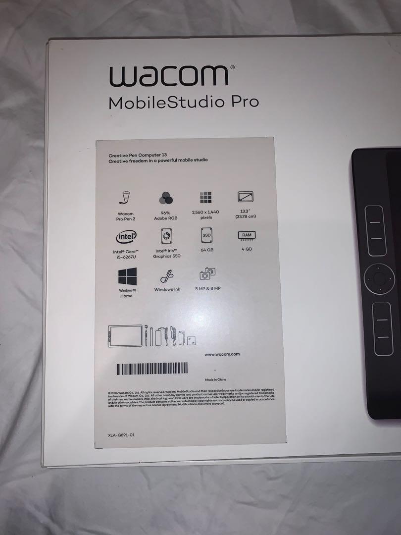 Wacom Mobile Studio Pro 13” i5 256GB 4GB Ram With Wacom Pro Pen 2 and ...