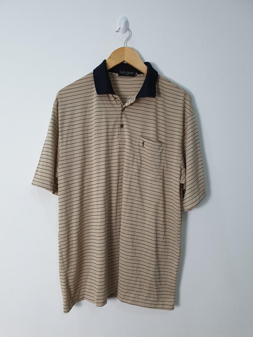 ysl striped polo