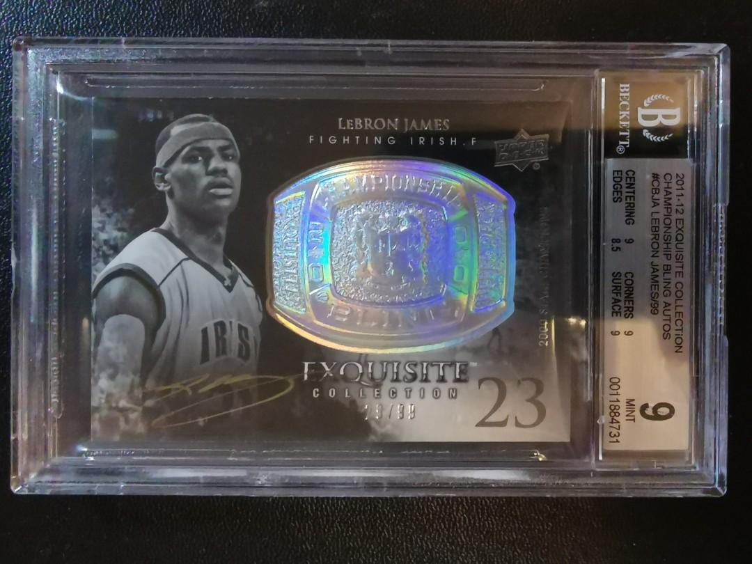 LeBron James 2011-12 Exquisite Collection Championship Bling