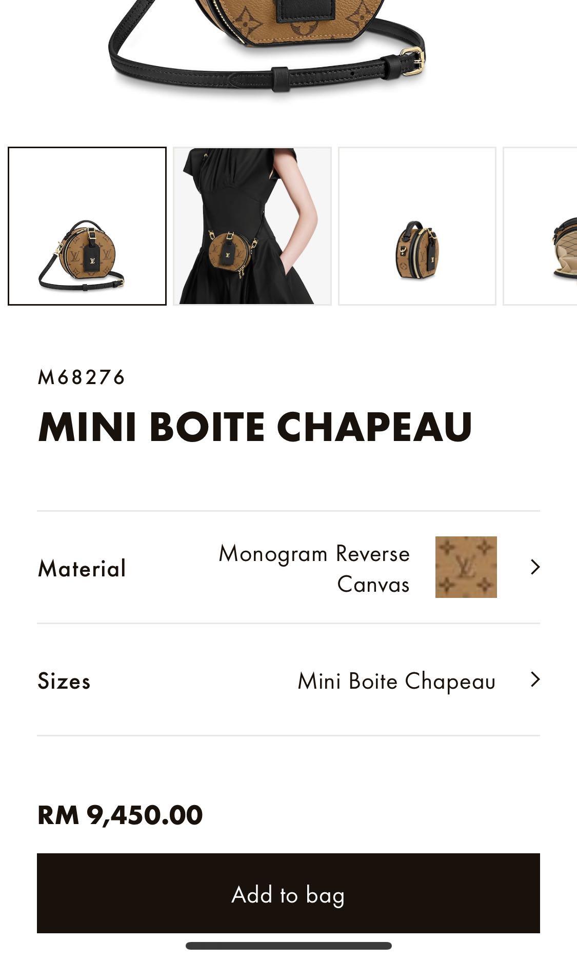 Louis Vuitton Mini Boite Chapeau Monogram Reverse autres Toiles Monogram