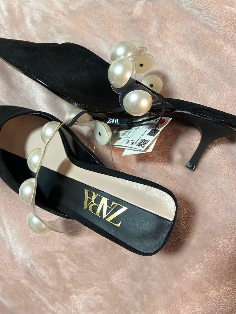 pearl kitten heels