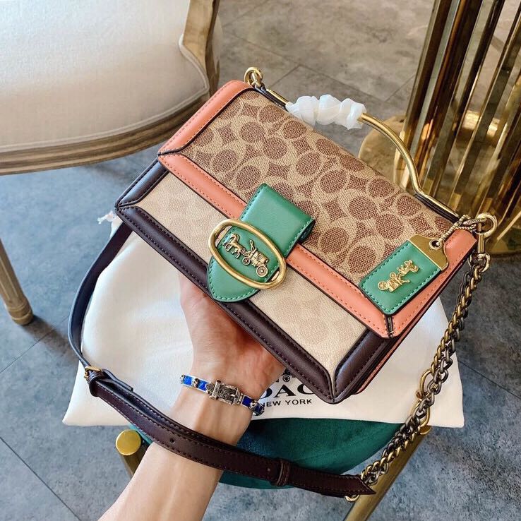 Coach riley top top handle 22 fairy Barang Mewah Tas Dompet di