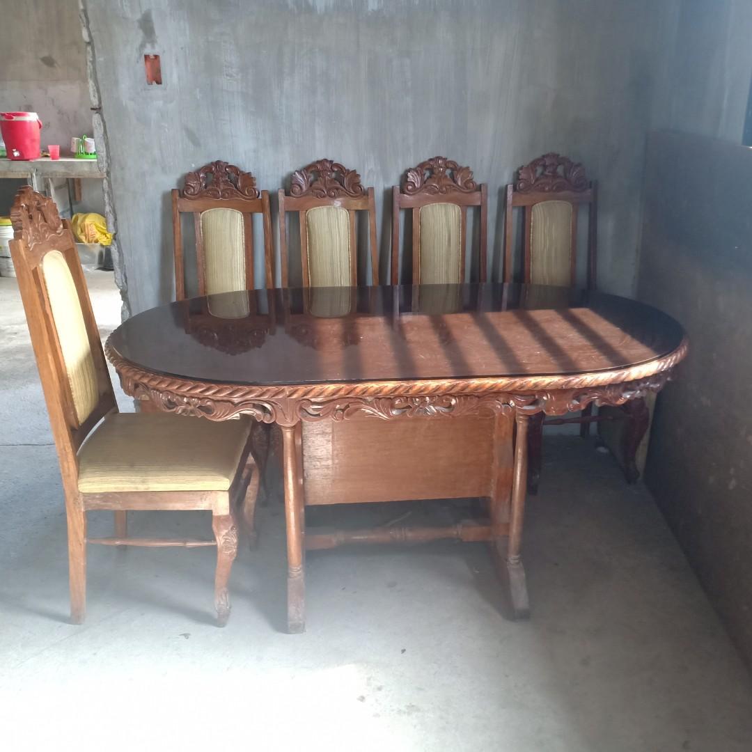 Dining set narra, Furniture & Home Living, Furniture, Tables & Sets on