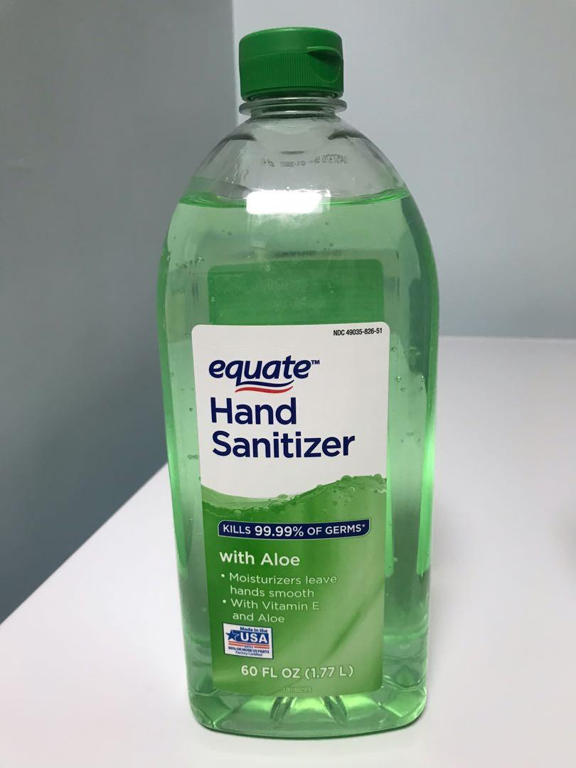 1.77L Equate hand sanitizer 60 FL OZ 1.77L