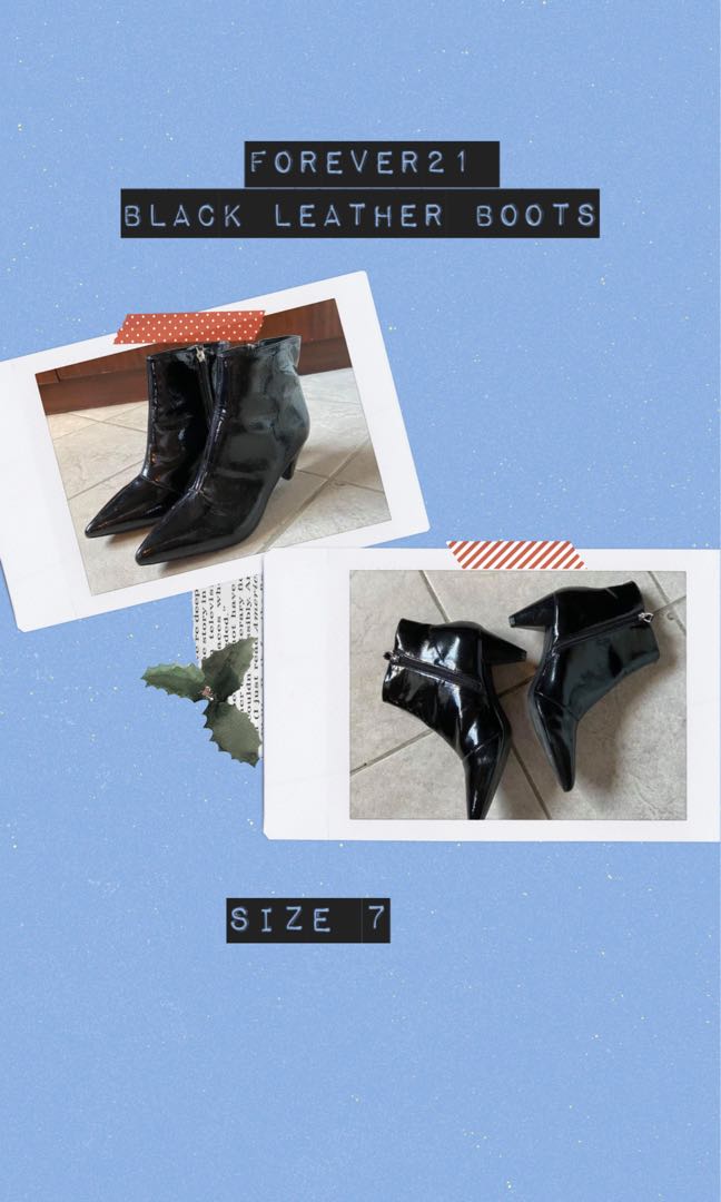 leather boots size 7