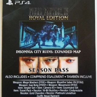 Final Fantasy Xv Royal Edition Dlc Code Royal Pack Season Pass Region 1 Toys Games Video Gaming Video Games On Carousell