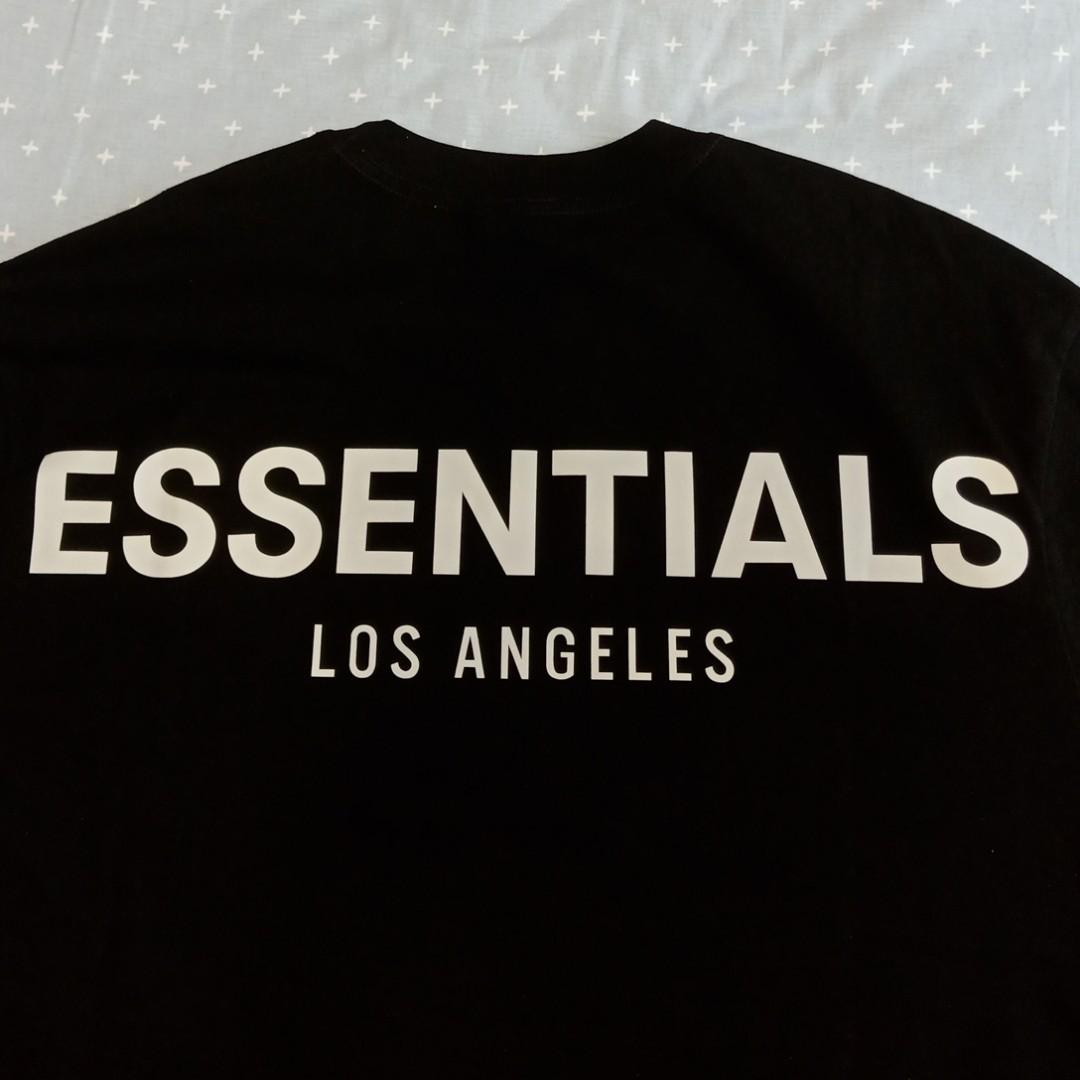 Fear Of God Essentials Los Angeles 3m Boxy T-shirt Black