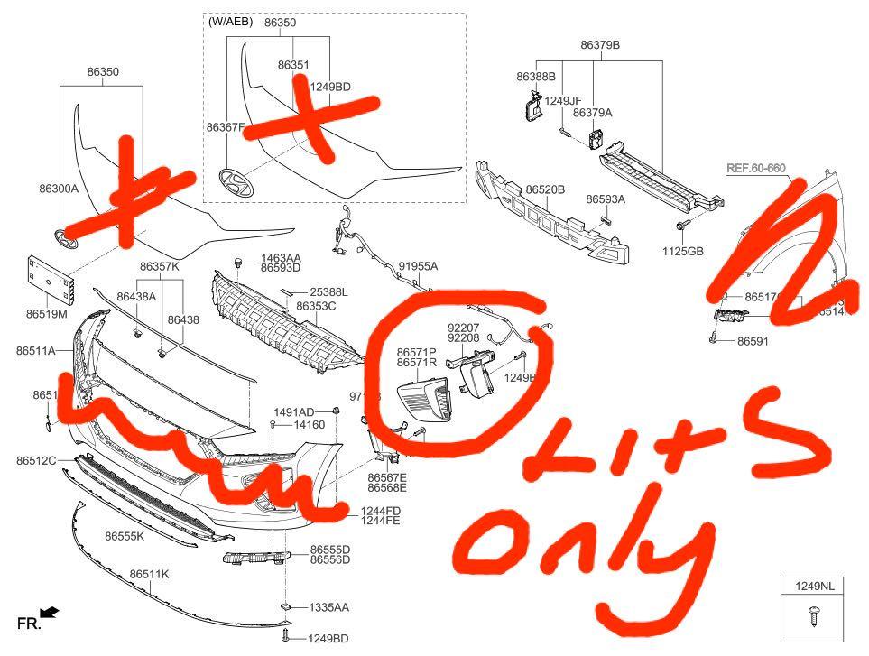 Front End Hyundai Ioniq Second Hand Parts For Sale Car Accessories Accessories On Carousell