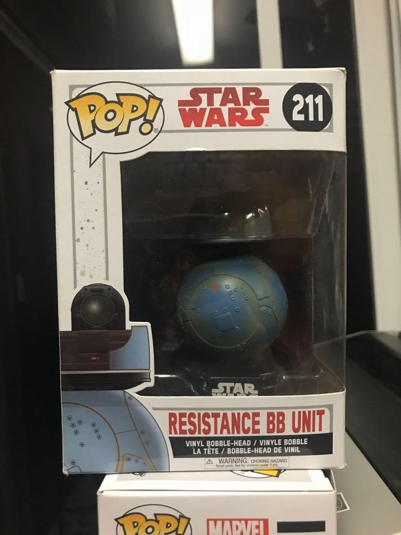 Funko Pop resistance BB-8 (Category: Designer & Blind Box Toys) located in Makati City. Submitted by leroyglee (Listing ID 1003215030, Image 1). Description: 9/10 box condition .