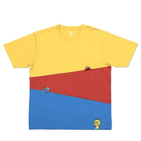 代購 Graniph芝麻街男女裝情侶sesame Street Tee Size Ss S M L 男裝 男裝衫 外套 Carousell