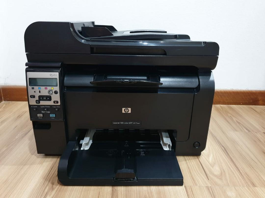 HP Lasejet color MFP M175NW | used, Computers & Tech, Printers ...