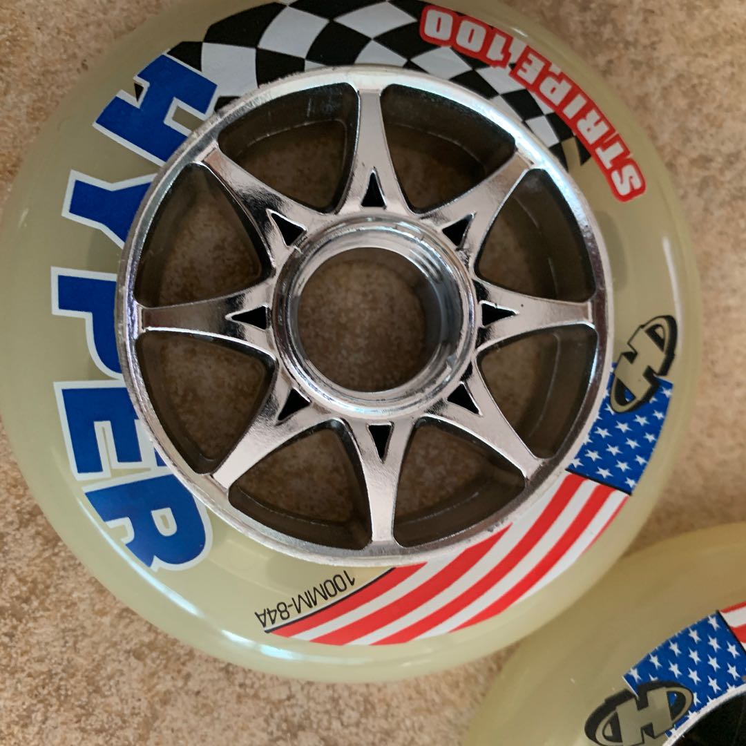 Hyper Inline Skate rollerblade Wheels 100mm, Sports Equipment, Sports