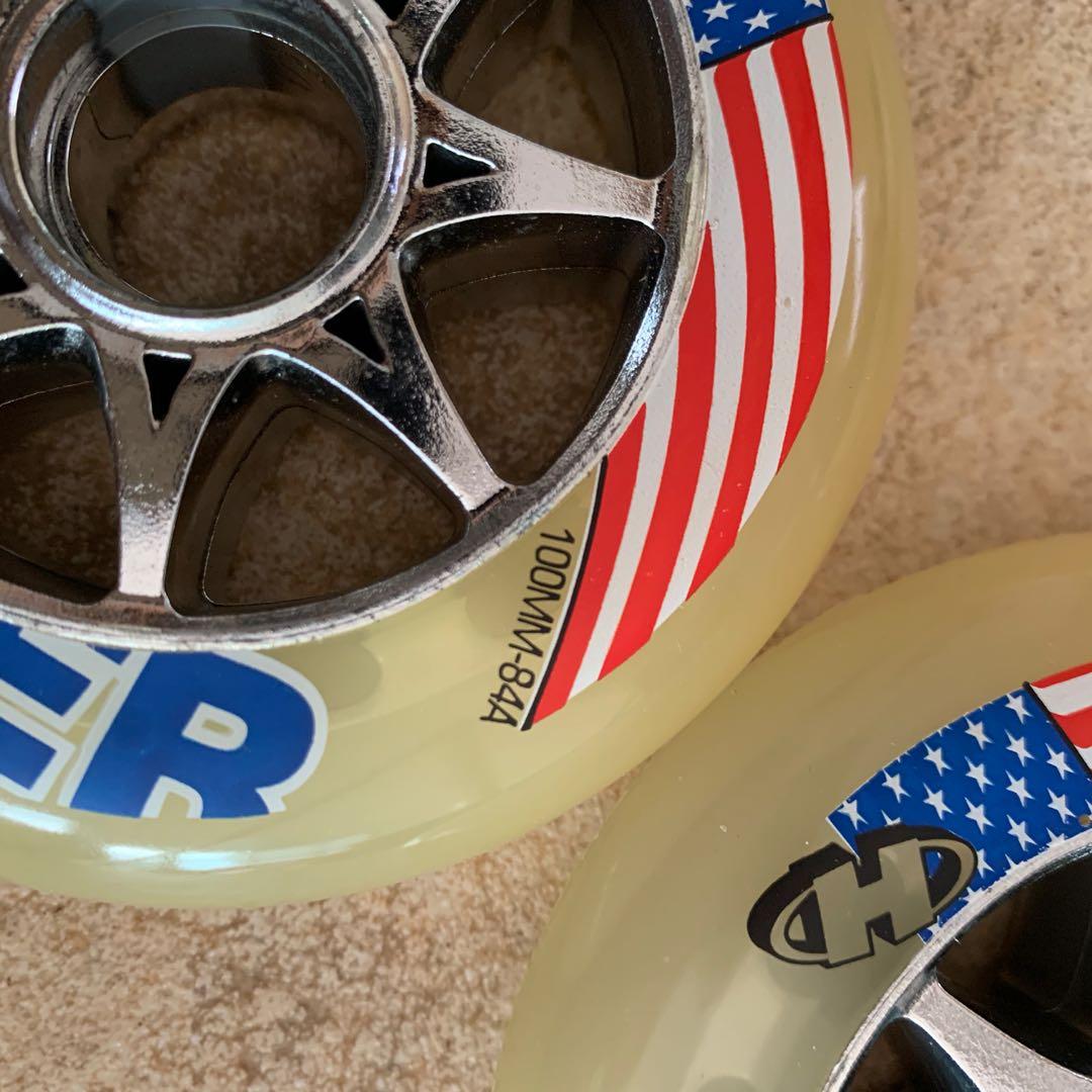 Hyper Inline Skate rollerblade Wheels 100mm, Sports Equipment, Sports