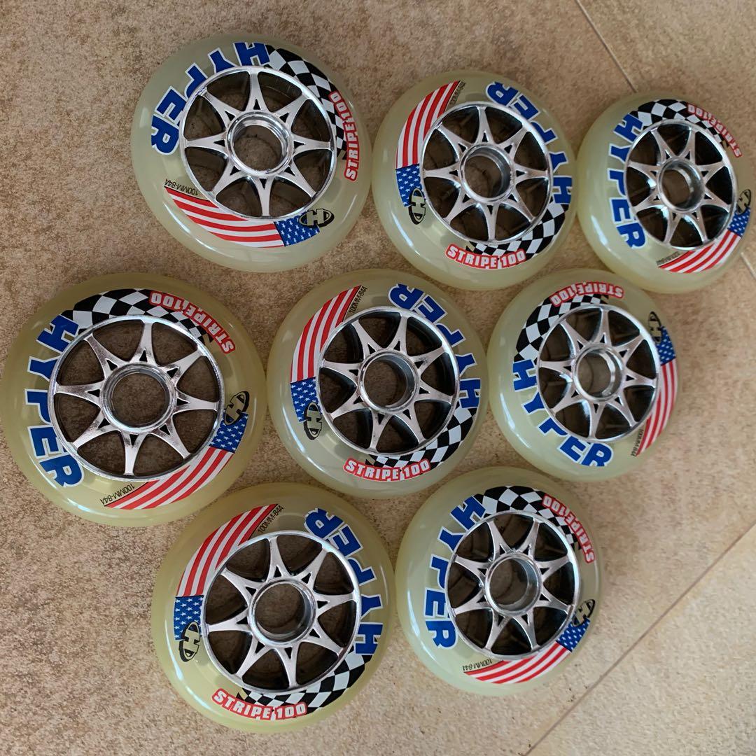 Hyper Inline Skate rollerblade Wheels 100mm, Sports Equipment, Sports