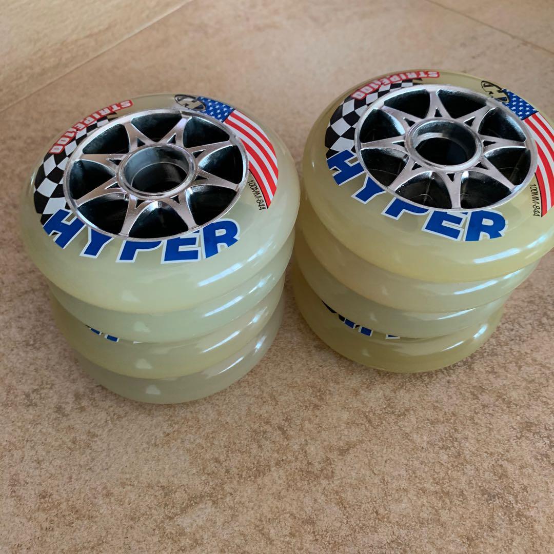 Hyper Inline Skate rollerblade Wheels 100mm, Sports Equipment, Sports