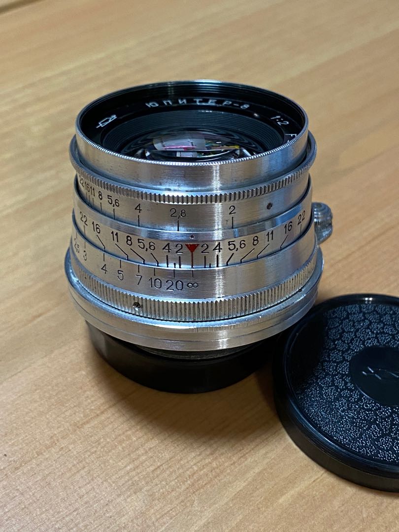 Jupiter 8 50mm f2.0 紅P版本s/n:5642958, 攝影器材, 鏡頭及裝備 