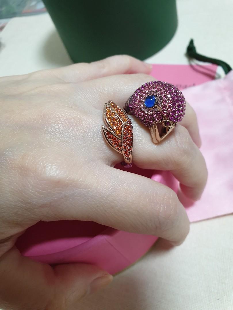 Kate Spade Crystal Parrot Ring